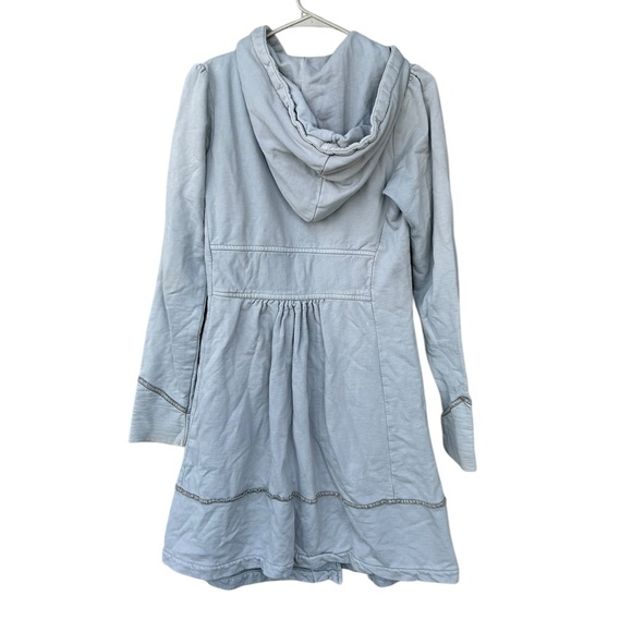 Prairie Underground Long Cloak Full Zip Hoodie in Light Blue - Size Small - Picture 11 of 13